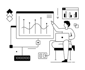 Wall Mural - market analysis