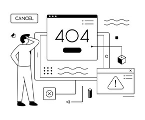 Wall Mural - 404 Error 