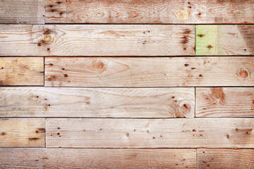 Wall Mural - Old plank wooden wall texture background