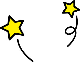 Wall Mural - Pattern made of stars and lines can be used for fun, celebration, surprise, surprise, party, birthday cake, gift design.