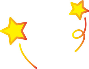 Wall Mural - Pattern made of stars and lines can be used for fun, celebration, surprise, surprise, party, birthday cake, gift design.