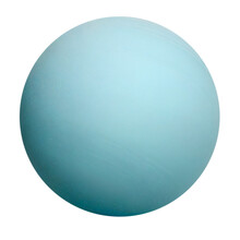 Uranus Planet Isolated On Transparent Background Cutout