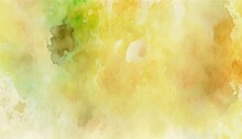  A Watercolor Painting Of A Yellow And Green Background With A White Border And A White Border With A Green Border And A White Border With A Yellow Border. Generative AI