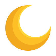 Golden Crescent Moon