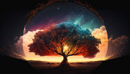 Wall Mural - The tree of the universe