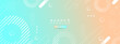 © mukhamad - Banner background.green and orange gradient geometric shape eps 10