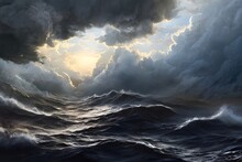 Storm Over The Ocean
