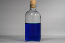 Blue Mana Potion Gaming Glass Bottle