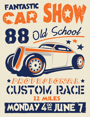 Wall Mural - vintage car, hot rod garage, hotrods car,old school car,