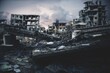 © Meysam Azarneshin - Destroyed houses and ruined apartment building