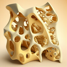 Osteoporosis Bone Concept, Generative Ai.