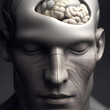 Künstlerische Interpretation des menschlichen Denkens. Generative AI