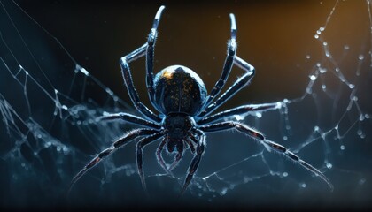 Close up photography of the spider. 
