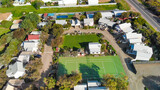 Fototapeta Krajobraz - Middleton homes aerial view, South Australia