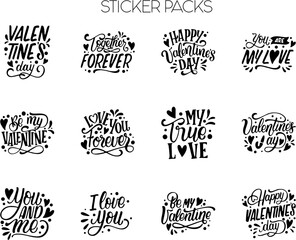 set of design Sticker elements for your design