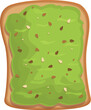 © nsit0108 - Avocado toast icon cartoon vector. Bread food. Wheat meal