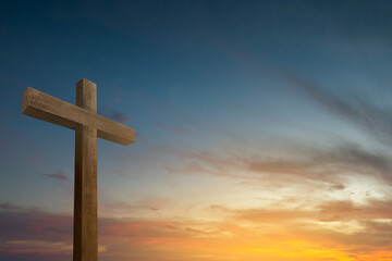 Christian Cross on the field