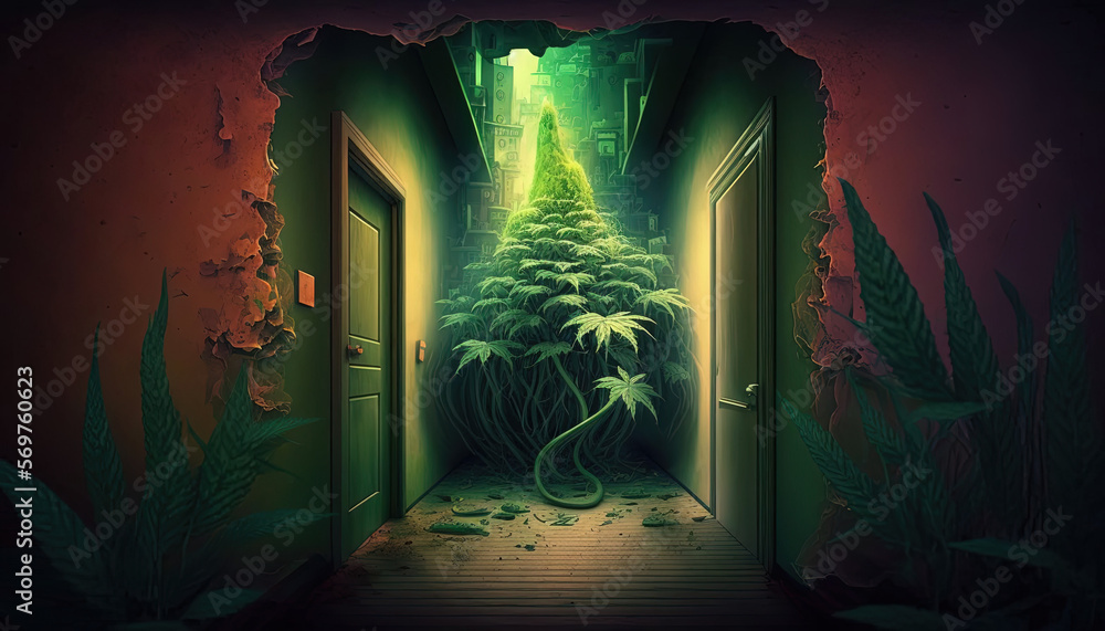 Weed Fantasy Art Ai Generated Stock Illustration Adobe Stock