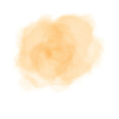 Poster - Stylized orange abstract brush