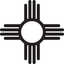 New Mexico State Vector Flag On White Background