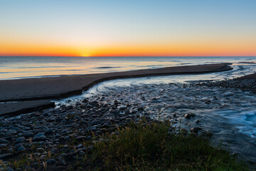 Wall Mural - Sea coast at dawn time