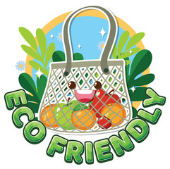 Sticker - Eco friendly logo banner vector