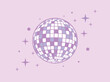 Disco ball Vector icon Disco ball Vector icon Disco ball Vector icon. Party. Dj. Night Club. Mirror glitter disco ball.