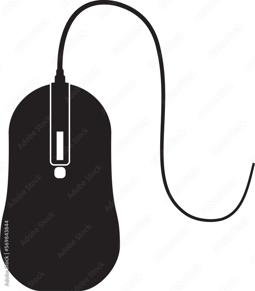 computer mouse isolated Stock Vector | Adobe Stock