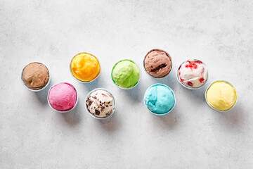 Wall Mural - Ice Cream Assortment