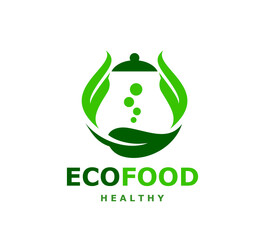 Sticker - Healthy natural food, eco natural product icon