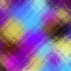Poster - Geometric abstract pattern in low poly style.