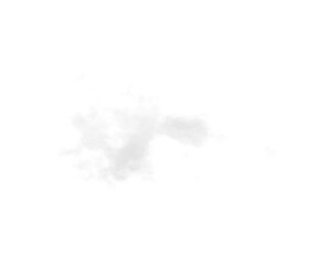 Wall Mural - single white cloud with transparent background