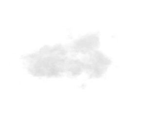 Wall Mural - single white cloud with transparent background