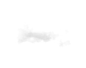 Wall Mural - single white cloud with transparent background