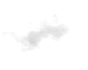 Wall Mural - single white cloud with transparent background