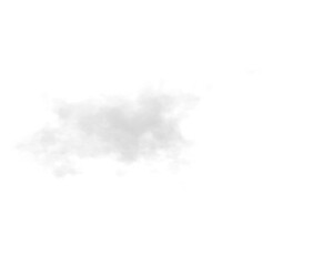 Wall Mural - single white cloud with transparent background