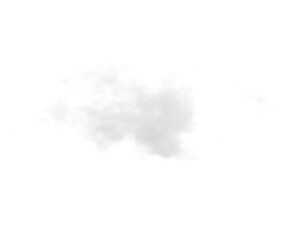 Wall Mural - single white cloud with transparent background