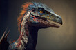 Velociraptor Dinosaur Up Close - Ai Generative