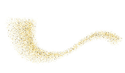 Abstract shiny gold glitter design element