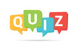 © Jessica - Quiz logo isolated on white background. Quiz bubble speech symbol. Questionnaire icon .Vector stock