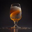 Beautiful glass of beer, lifestyle concept, generative ai illustration