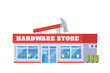 © Lemonstocks - Vector hardware store repair building flat design illustration