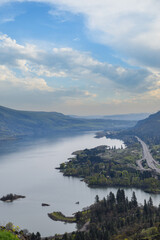 Wall Mural - Columbia River Gorge landscape views from Rowena Crest, Oregon