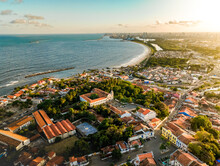 Aerial Photo With Drone Of The City Of Olinda And Recife In Pernambuco Brazil