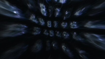Wall Mural - internet network. motion. black background with a light code of numbers with backlight made in carto