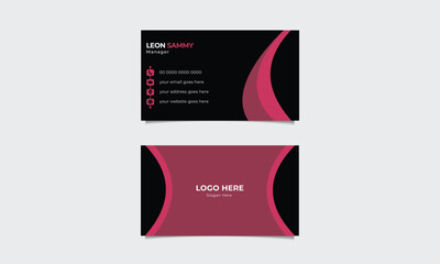 Poster - Simple and creative vector-based business card template.