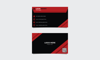 Poster - Stylish, modern, and elegant vector name card template.Creative and clean business card.