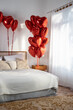 © k0teika - bedroom with romantic interior and festive decor