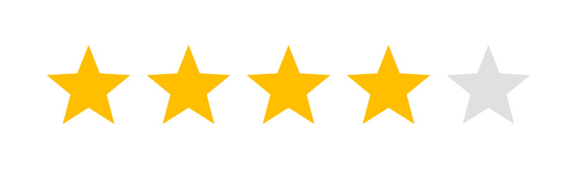 Wall Mural - four star rating