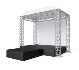 Poster - Stage on truss system in 3d render